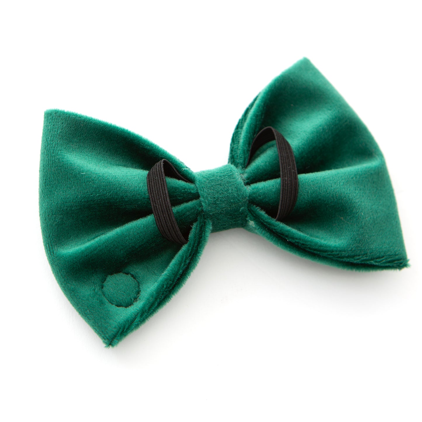 Large Green Velvet Bow Tie