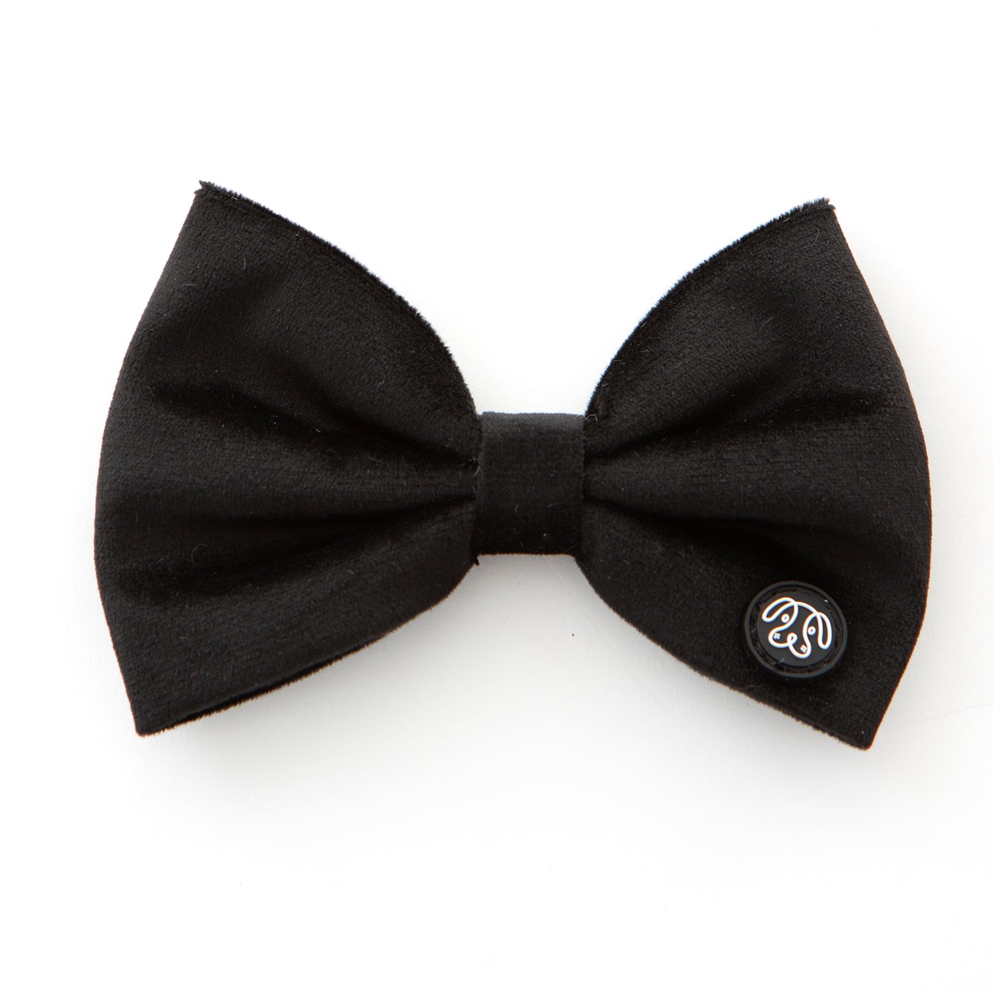 Large Black Velvet Bow Tie