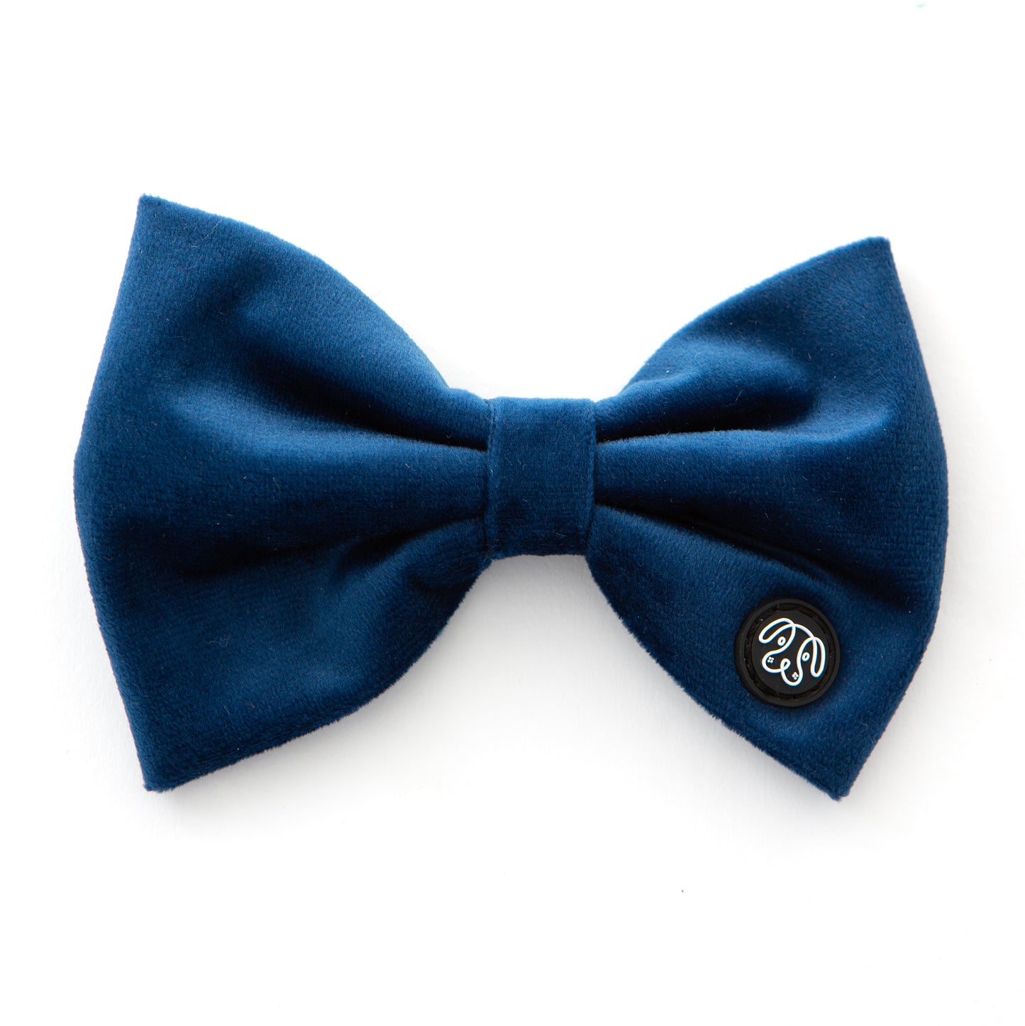 Large Deep Blue Velvet Bow Tie