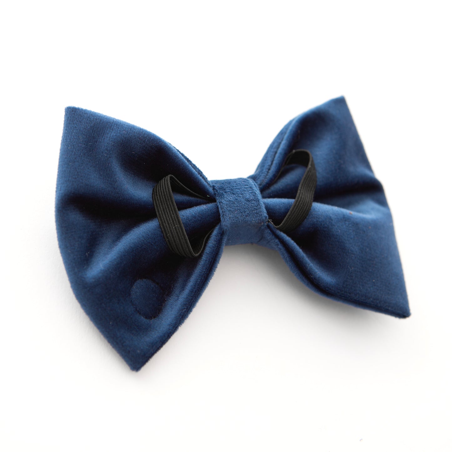 Large Deep Blue Velvet Bow Tie