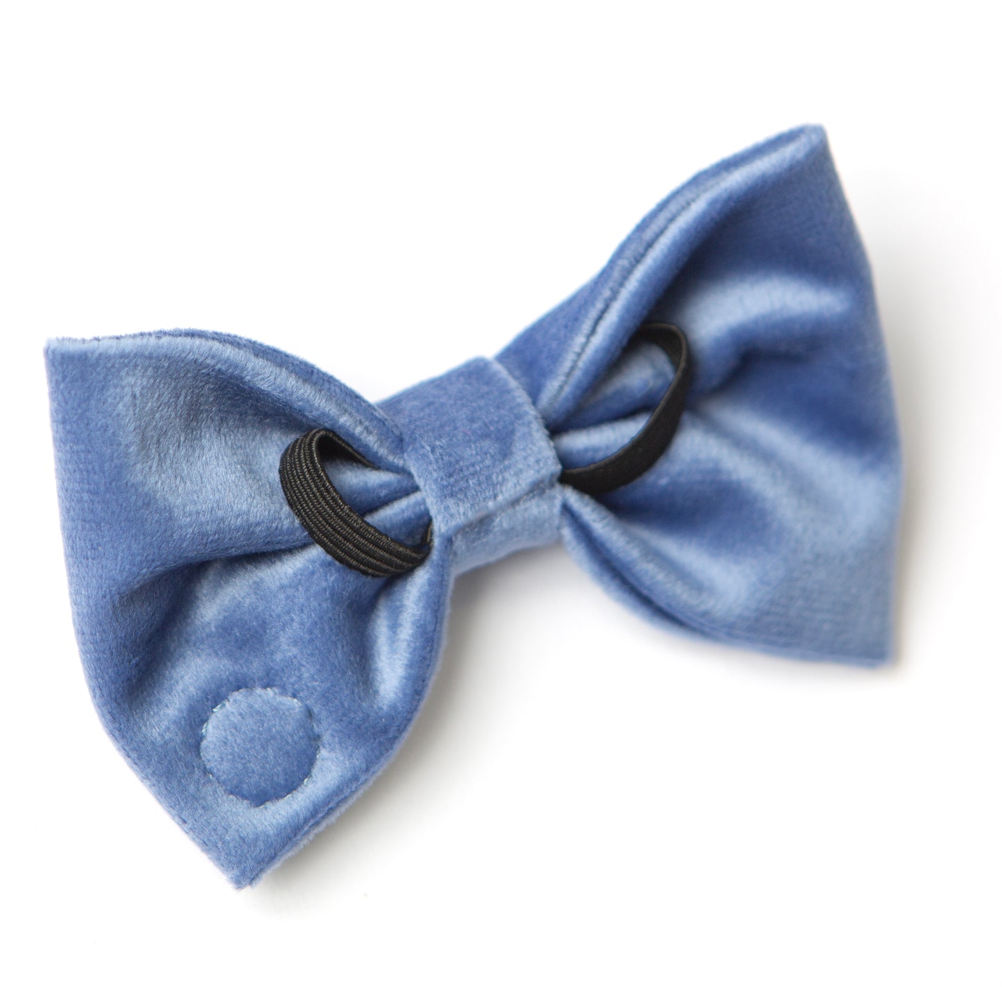 STEEL BLUE Velvet Bow Tie