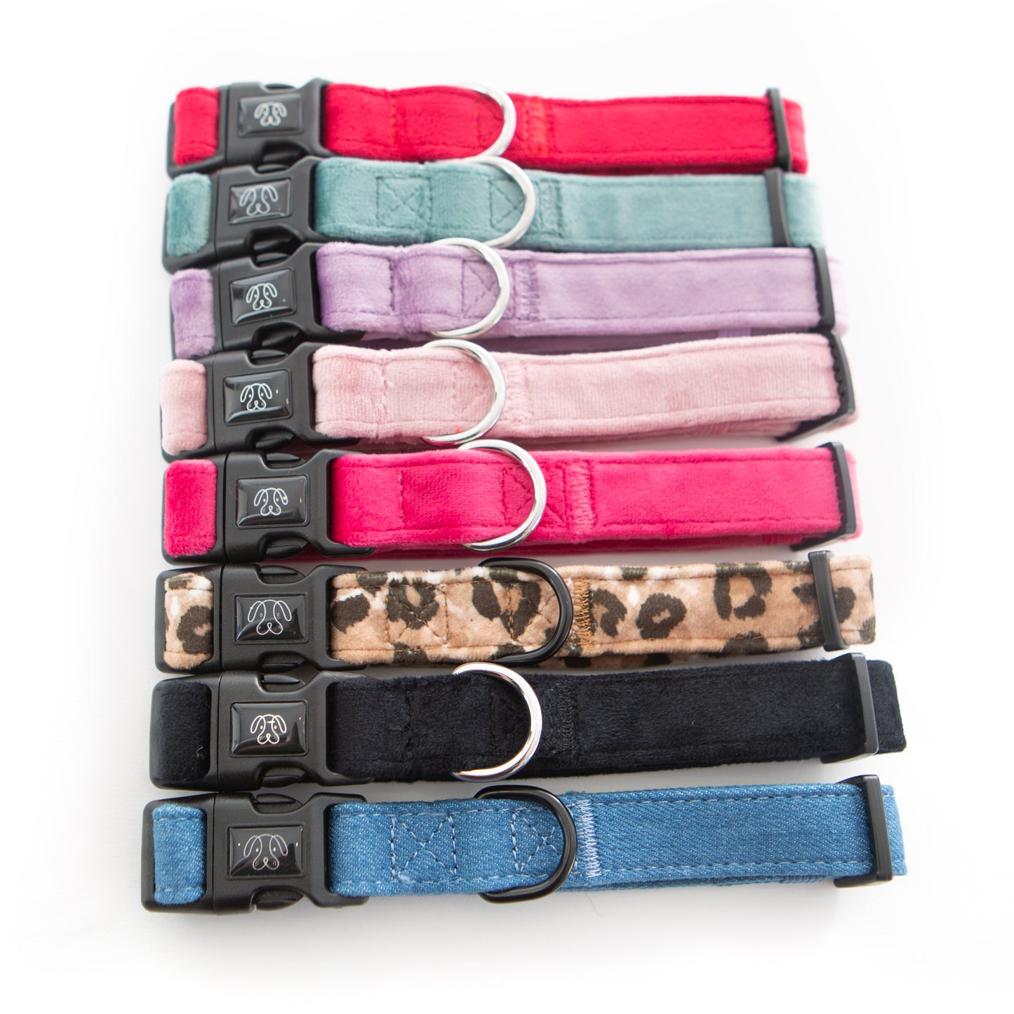 Steel Blue Velvet Collar