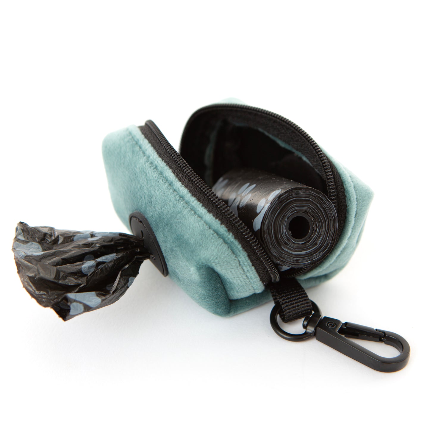 TEAL Velvet Poop Bag