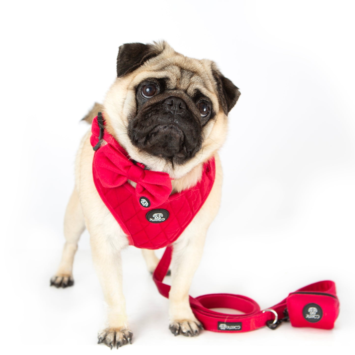 Red Velvet Quilted Harness Bundle