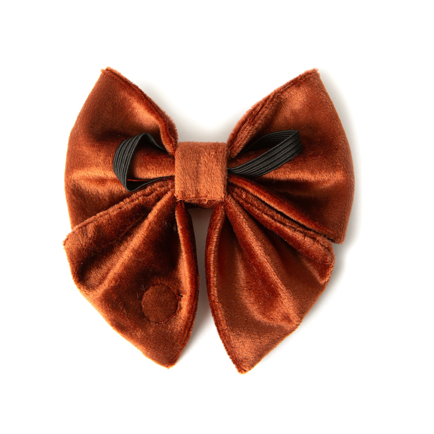 Cinnamon Velvet Sailor Bow