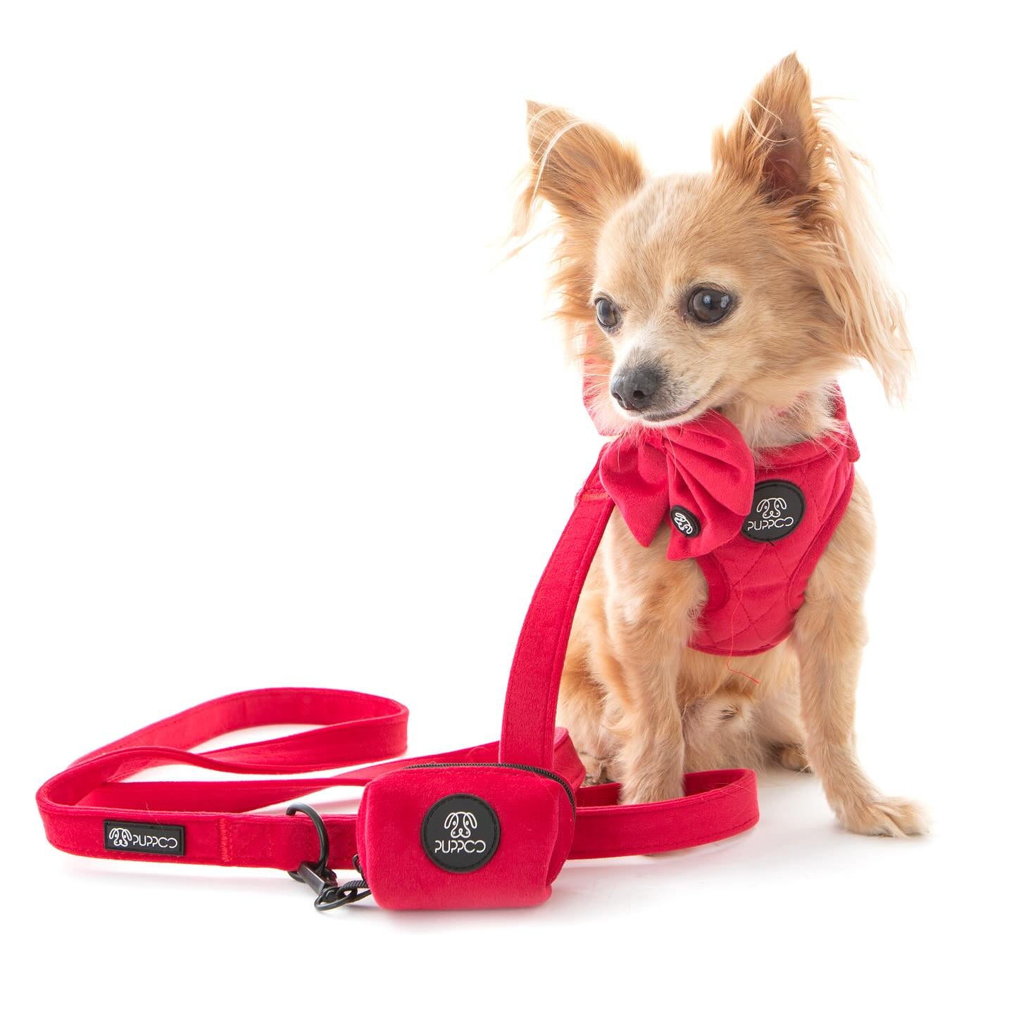 Red Velvet Quilted Harness Bundle