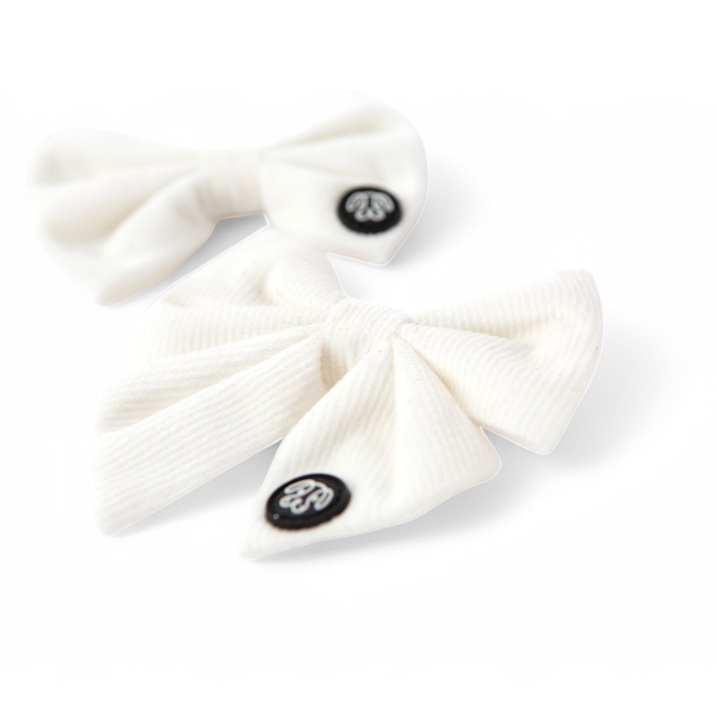 *NEW* White Corduroy Sailor Bow