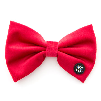 Large Red Velvet Bow Tie
