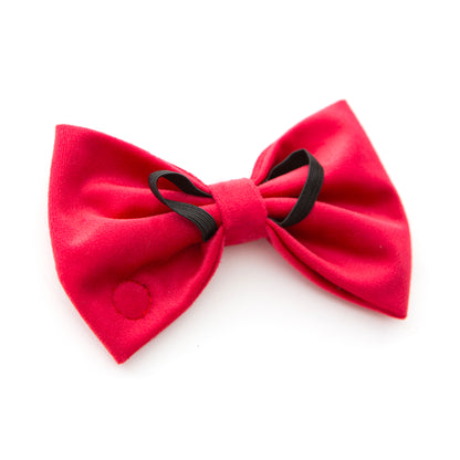 Large Red Velvet Bow Tie