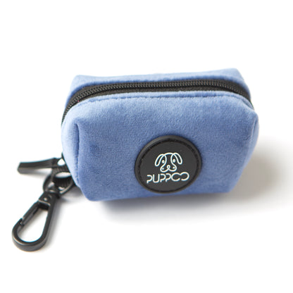 STEEL BLUE Velvet Poop Bag