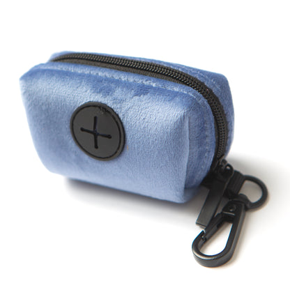STEEL BLUE Velvet Poop Bag