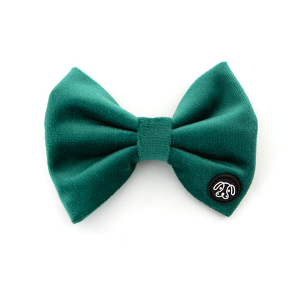 Green Velvet Bow Tie