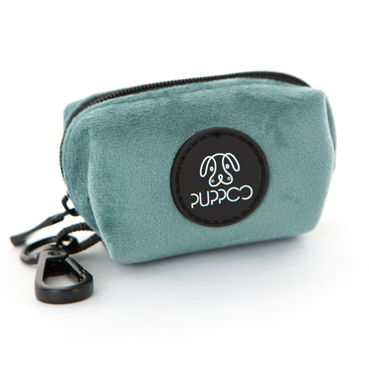 TEAL Velvet Poop Bag