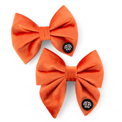 *NEW* Peach Velvet Sailor Bow