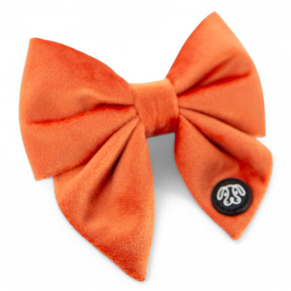 *NEW* Peach Velvet Sailor Bow