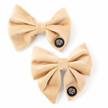 *NEW* Cream Velvet Sailor Bow