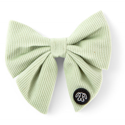 *NEW* Mint Corduroy Sailor Bow