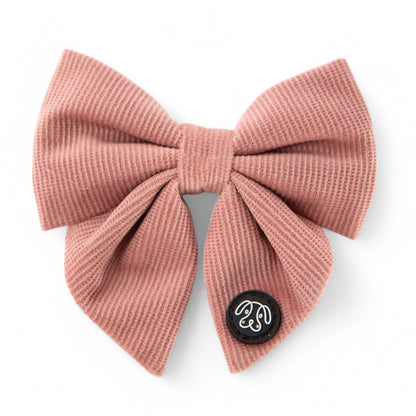 *NEW*  Soft Pink Corduroy Sailor Bow