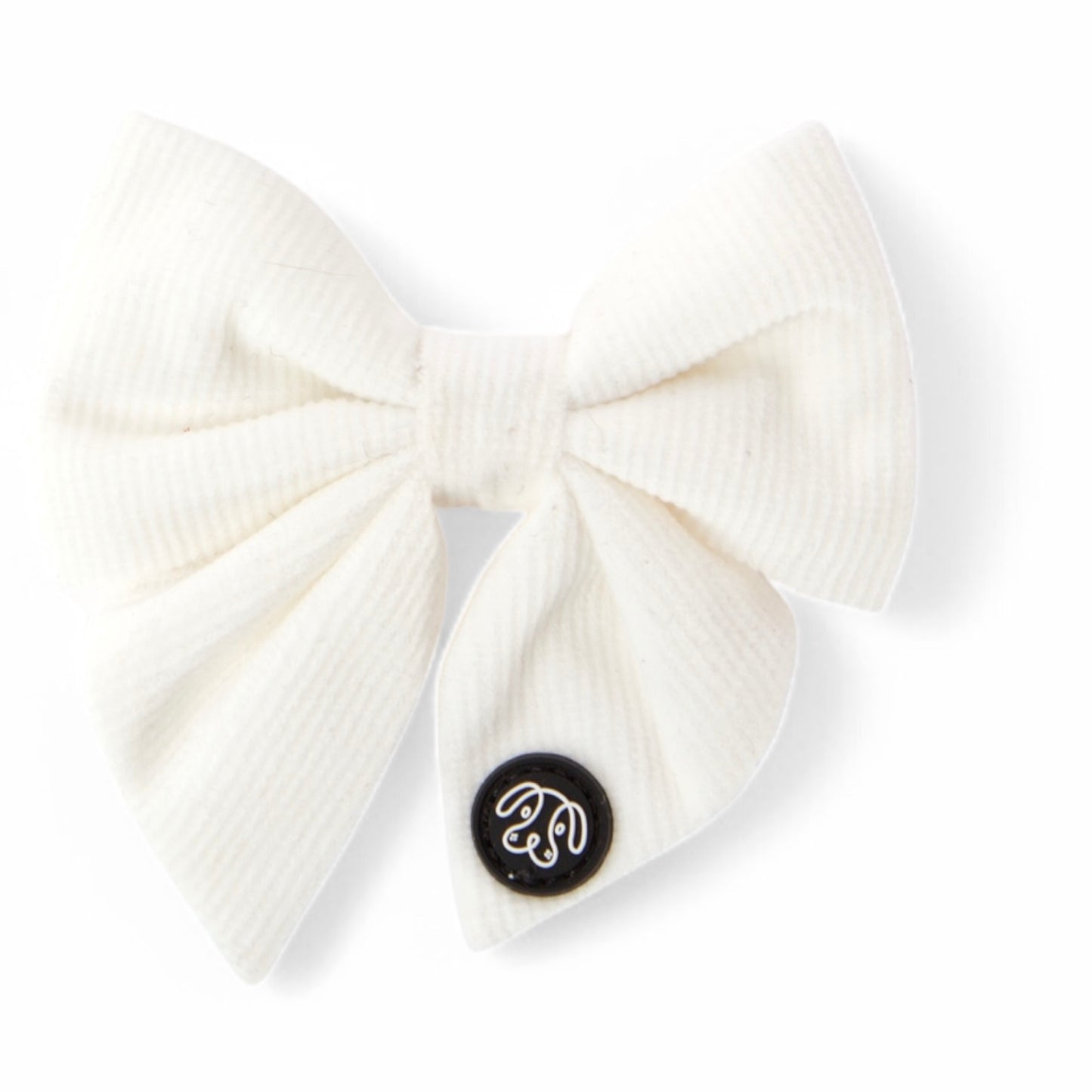 *NEW*  White Corduroy Sailor Bow