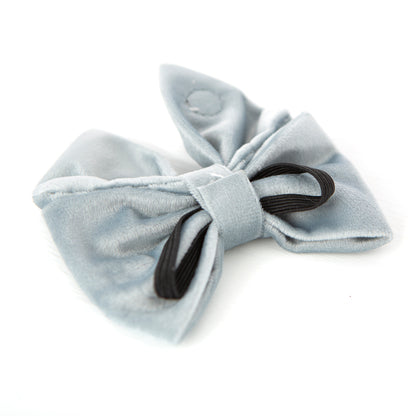 Dusty Blue Velvet Sailor Bow