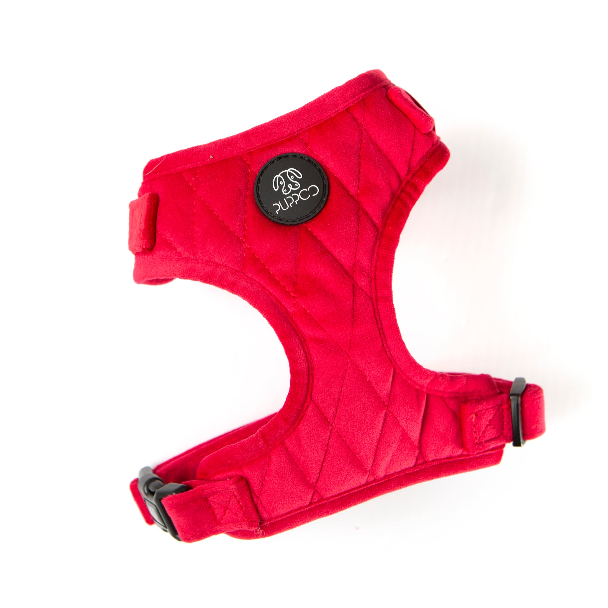 Red Velvet Dog Harness 