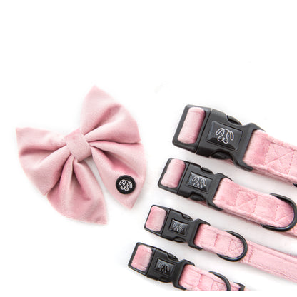 Dusty Pink Velvet Collar