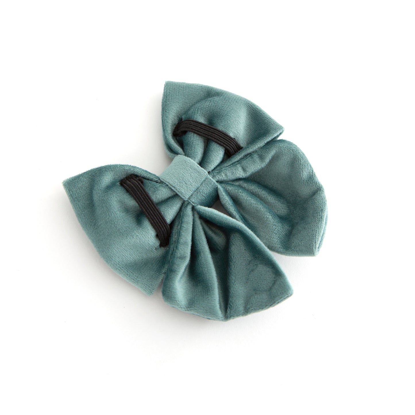 Teal Velvet Sailor Bow